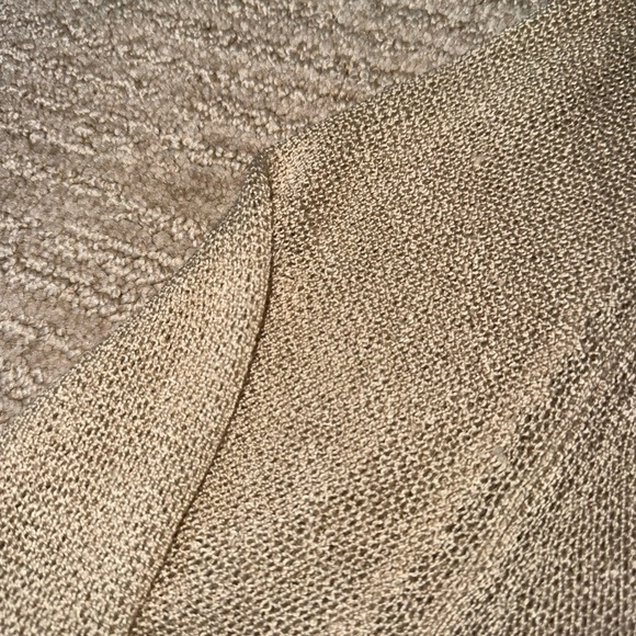 Nordstrom BP Summer Open Knit Beige Crochet Airy Long Sleeve Sweater XS Sheer - Picture 11 of 11